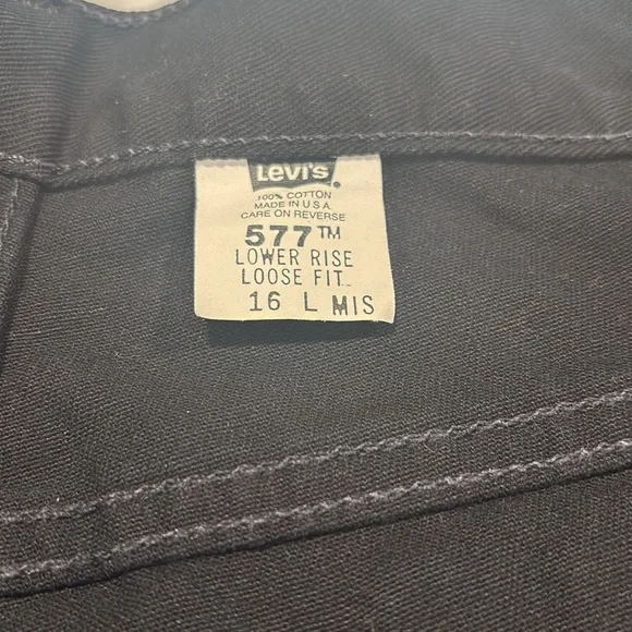 Levi's Black Lower Rise Loose Fit Jeans - Picture 4 of 8